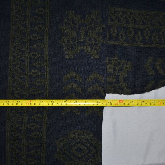 Vintage Cambio Italia Sweater Size Medium Geometric Wool Blend Pullover - Picture 9 of 10